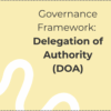 Delegation of Authority